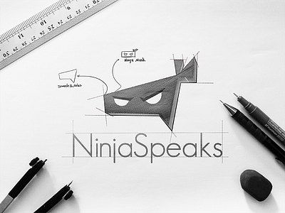 NinjaSpeaks - Progress app art draw icon illustration logo progress typography