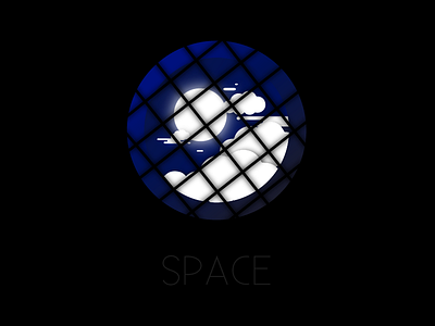 Space art design graphicdesign icon logo space typography