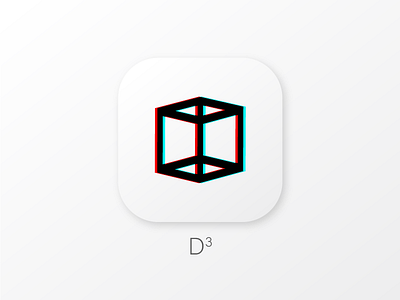 3D Cube 3d app apple art graphicdesign icon logo ui ux
