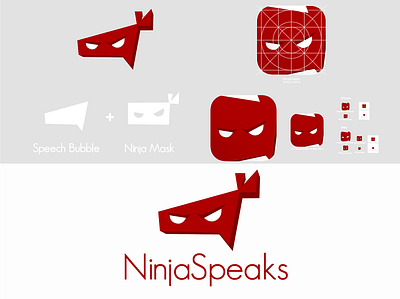 NinjaSpeaks - RED app app design app icon app ui application art design graphic graphicdesign illustration logo typography ui ux web