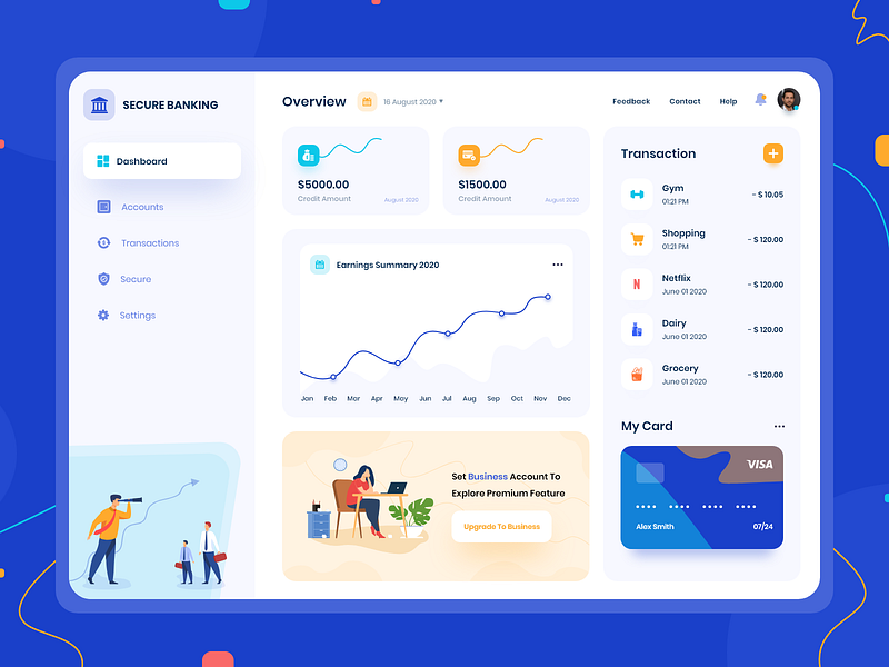 Secure Banking by MindInventory on Dribbble