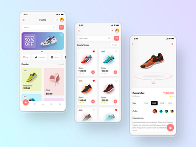 Ecommerce app app app design cards cards design design ecommerce ecommerce app shoes shoes app shopping shopping app ui