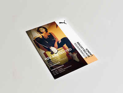 Annual Event Invite - Puma India event branding event flyer graphic design photoshop print design print designer