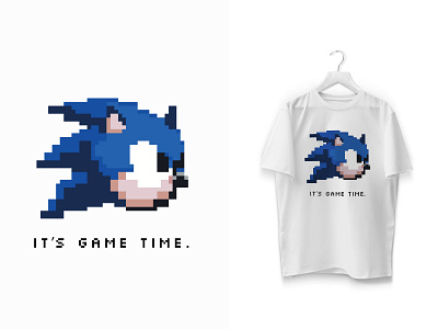 Pixel Art - Sonic The Hedgehog adobe illustrator adobe photoshop daily ui digital art digital illustration graphic design sonic sonic the hedgehog