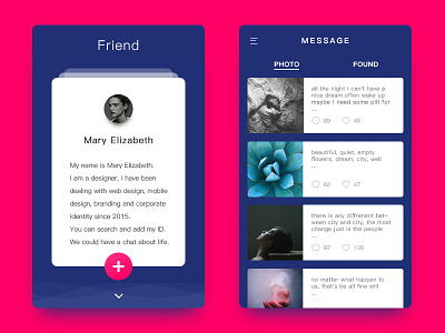 UI - Friend and message app ui ux