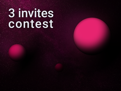 3 invites contest contest dribbble invite invites