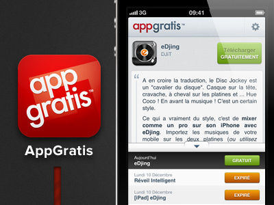 AppGratis Identity app gratis dataviz edjing infographic