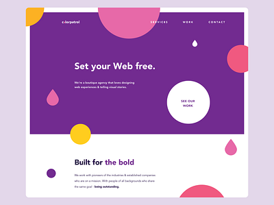 colorpatrol UI design agency branding minimal shapes ui uidesign uiux vector