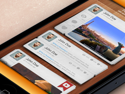 Social App UI Design app design iphone like social app timeline ui
