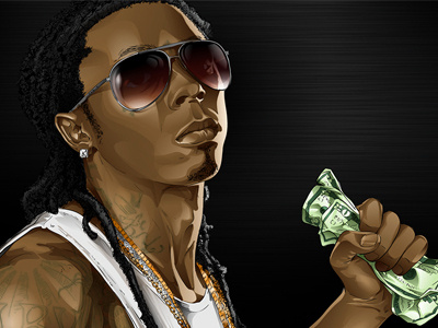 Lil' Wayne artist fan art illustration vector art