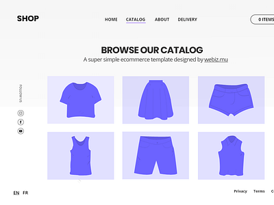 eCommerce Theme catalog css3 design ecommerce html5 responsive shop templates