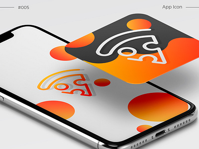 App Icon Daily UI Challenge #5 app appicon challenge dailyui icon ios orange pizza ui uichallenge