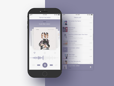 Music Player Daily UI Challenge app challenge concept dailyui design music ui uichallenge uidesign ux