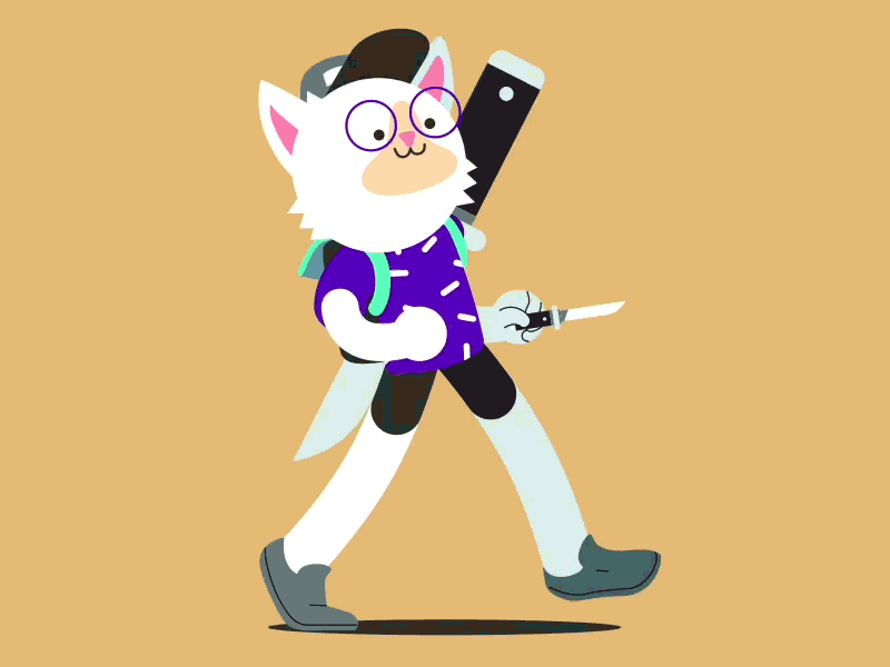 Switchblade Cat by Cory Fanjoy on Dribbble