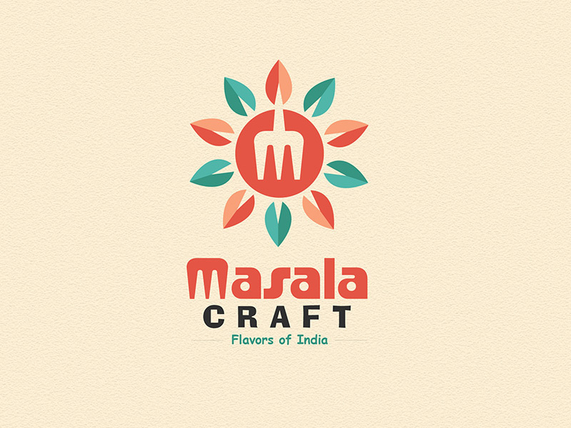 MasalaCraft Logo Desing logo design logo restaurant logo clean logo color full logo flat logo