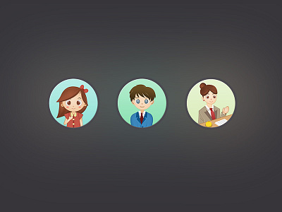 Anime Character Avatar by Xin Mu on Dribbble