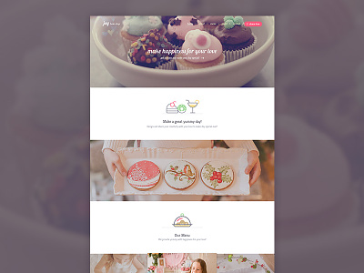 Joy bake shop agileinfoways app design art direction bakery india layout love ui design user interface web
