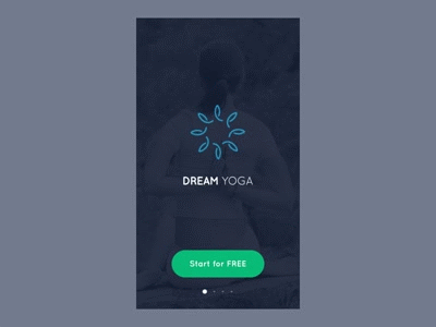 Dream Yoga App! ae animation app design icons iphone ui design user interface ux yoga