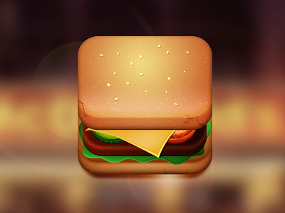 Burger Icon burger burger icon icon icon design ios icon