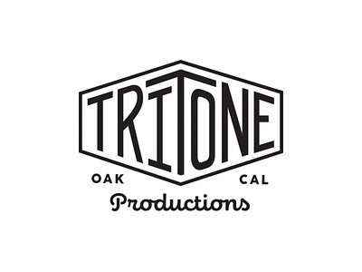 Tritone Productions Visual Identity branding design font hand done illustration lettering logo type typography vector