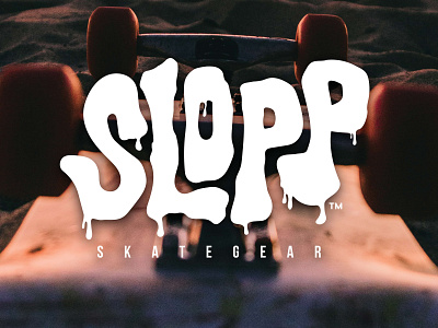 Slopp Skategear branding design graphic design hand done icon illustration logo type vector