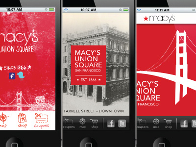 Mobile Landing Page for Macys