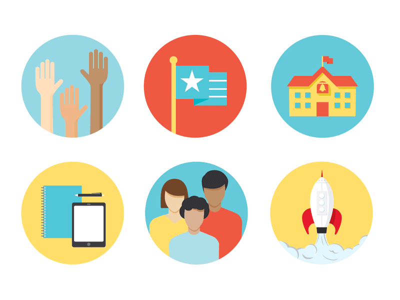 Super Stars Literacy illustration icon charity good cause pro bono