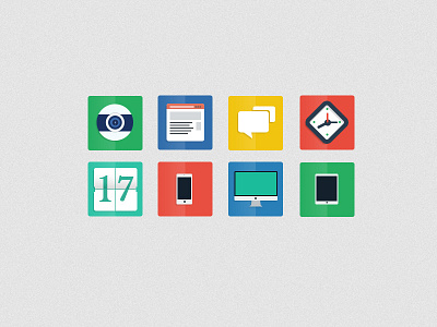 FREE PSD - Flat Icons apple desktop download flat free icons psd ui ux web