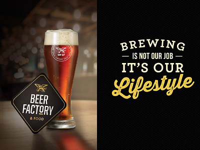 Beer Factory Identity Elements beer branding brewery brewing coaster gif lifestyle mexico restaurant wolf