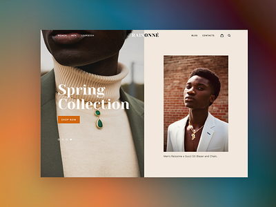 Luxury Brand Landing UI