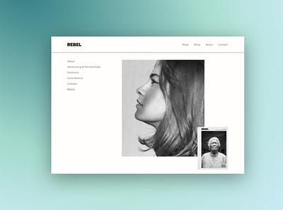 Minimalist Blog for Digital Magazine branding landing page logo magazine minimalist splash screen ui ux