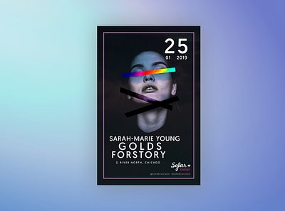 Sofar Sounds Poster Design album artist bold brand color concert gig graphic marketing music poster design promotion