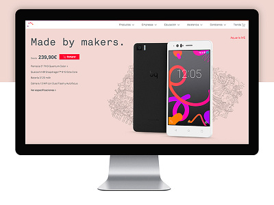 Product landing page branding digital landing mobile page web