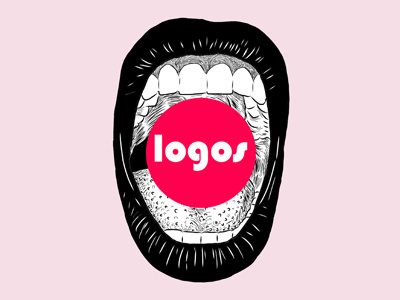 Logos black illustration lips logo logos mouth pink red white