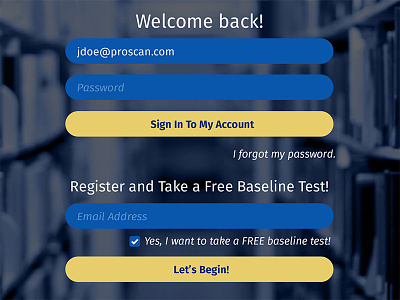 Login for Web App login register sign in web app