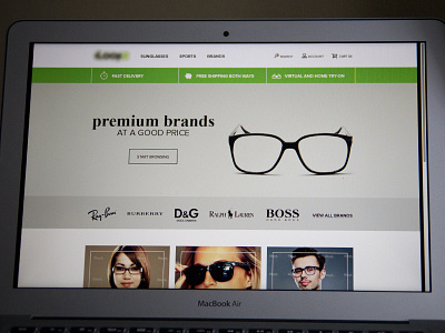 glasses store e commerce ecommerce glasses landing magento shop shopping store sunglasses webdesign website