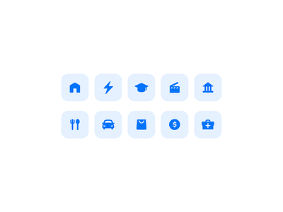 Icons - Expenses expenses fintech iconography icons icons set ui