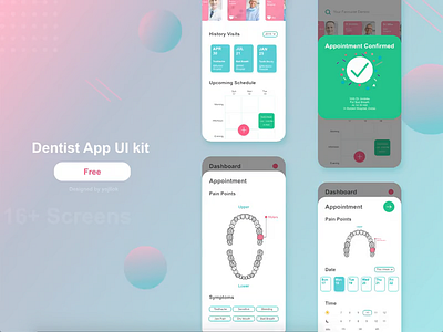 Dentist App for Users adobexd app design concept ios ui design ux design