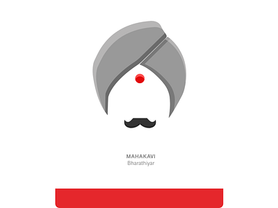 Mahakavi Bharathiyar Illustration by Lokeshwaran Rajkumar on Dribbble