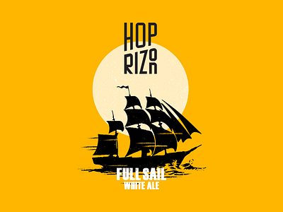 Craft Beer Visual branding brewery logo craftbeer crafted full sail grunge hop horizon illustration labeldesign logo ocean