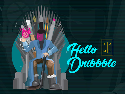 Hello Dribbble! dribbble first hello throne