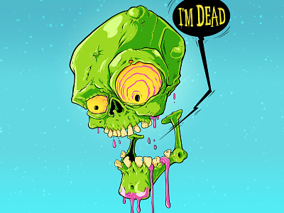 Dead Shred art illustration skulls