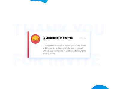 Daily UI 13 - Dribble Invite card ! card card ui design digital free invite invites logo minimal typography ui ux vector xd