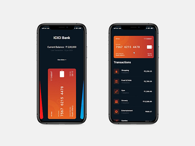 Credit card App UI