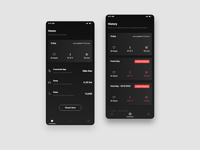 Health tracker mobile app ui concept app app design design health health app health tracker medical medicine mobile app mobile app mobile design mobile ui ui