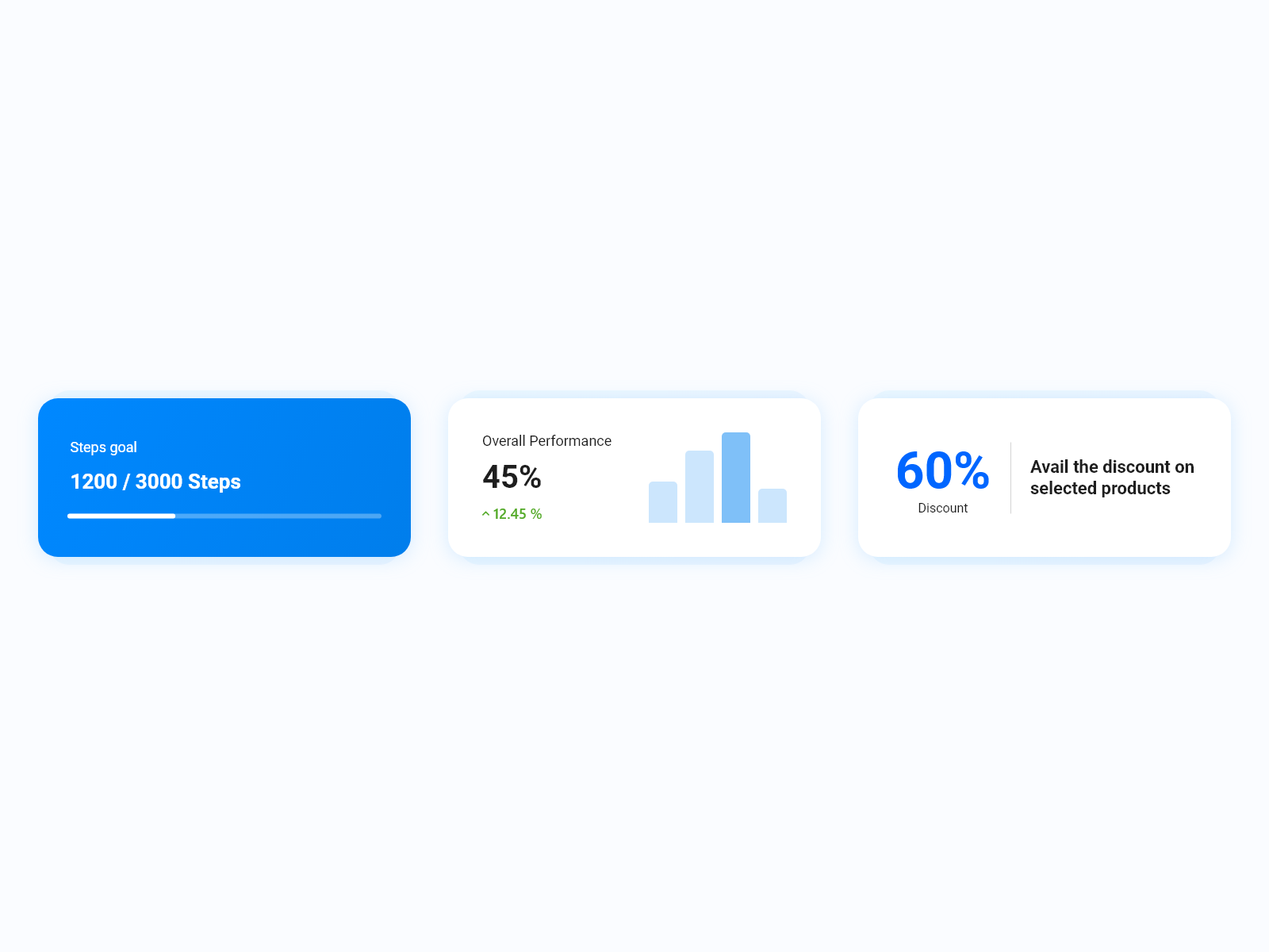 Activity Tracker Card ui concept by Rushi Mistry on Dribbble