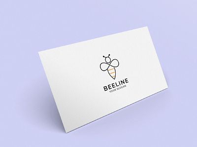 Minimalist bee logo design inspiration art bee branding business business card design logo mockup