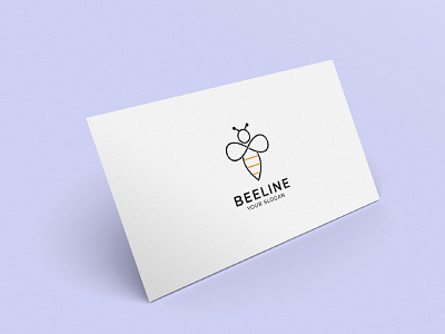 Minimalist bee logo design inspiration