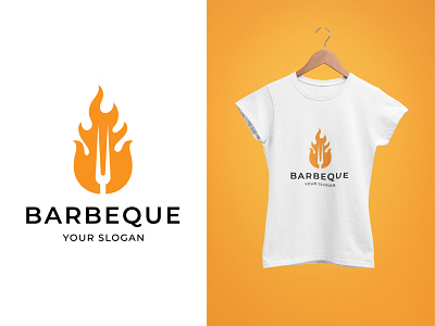 Barbeque logo design barbeque business design food kitchen logo logo design minimalist simple