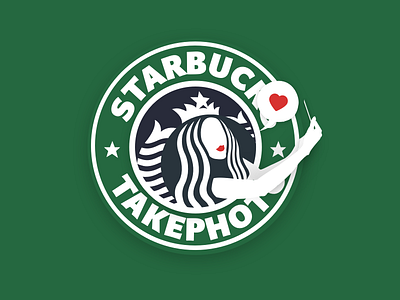 A small graphic idea design illustration logo starbucks